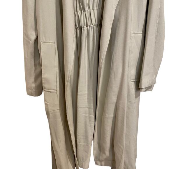 Fore Khaki Belted Lightweight Trench Coat Sz M - Picture 4 of 16